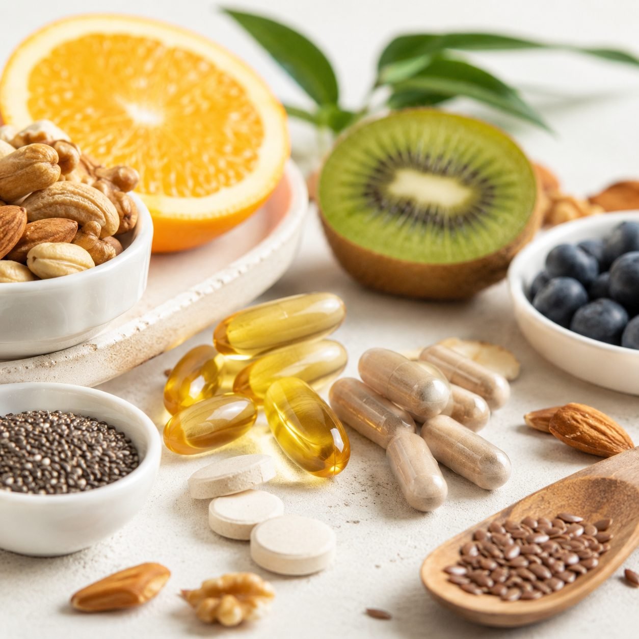 Compléments alimentaires et fruits frais pour l'univers Diététique de la Parapharmacie de l'Étoile